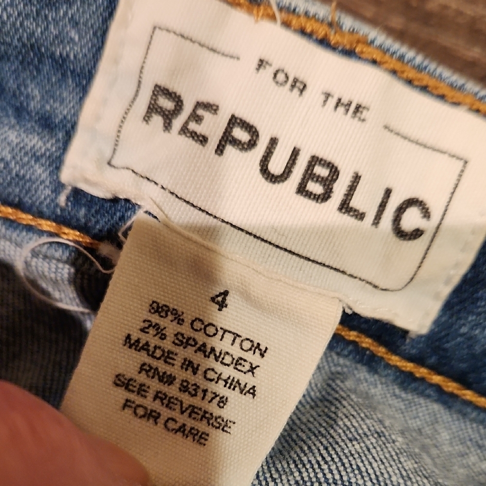 ❤️ FOR THE REPUBLIC MID-RISE STRAIGHT CROP JEANS, 4 (27) - Picture 3 of 6